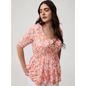 Torrid Tie Front Babydoll Top Size L (0X)